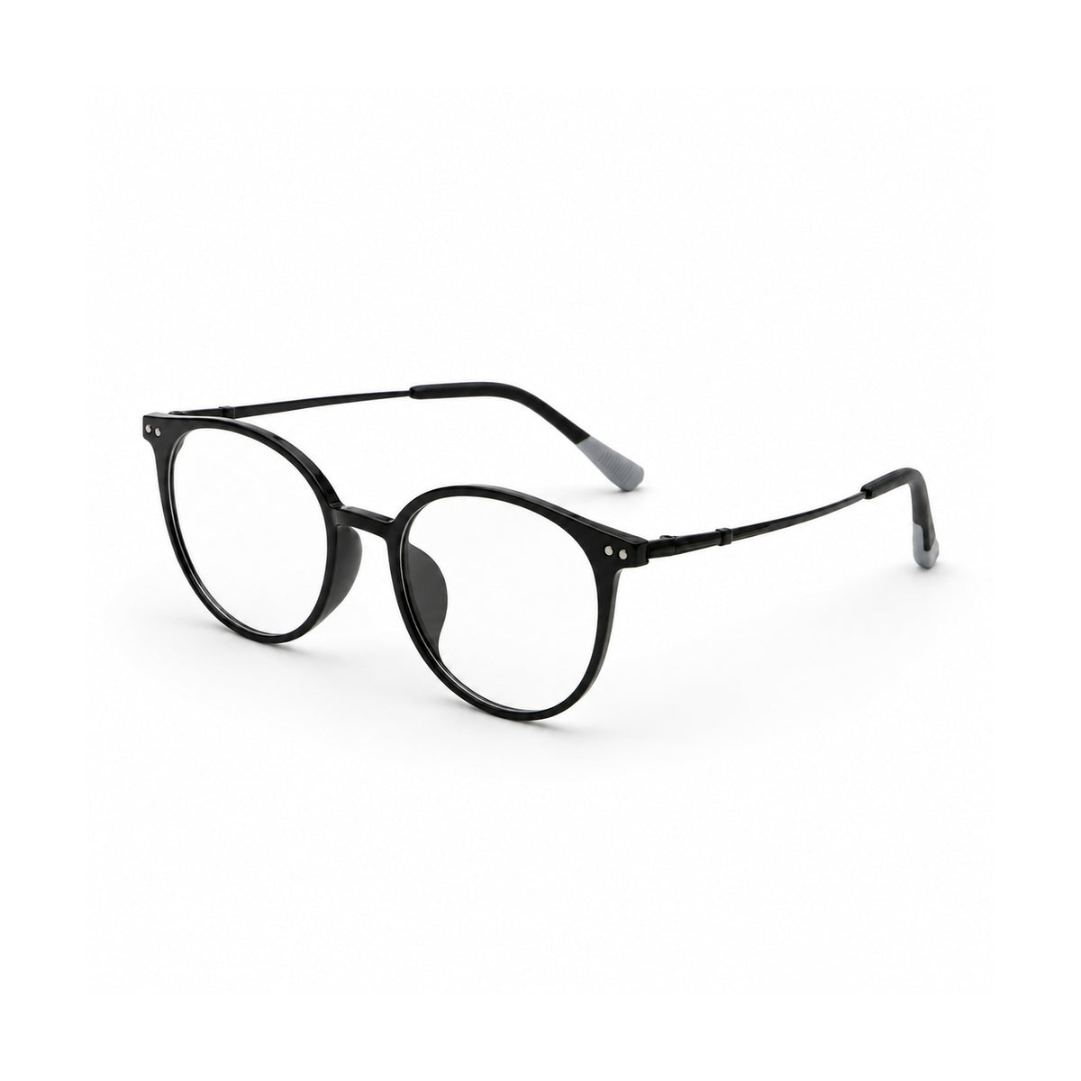 Noir Beam — Glossy Black — Three-quarter view