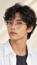 แว่นสายตา Lilac Dew ภาพขณะสวมใส่