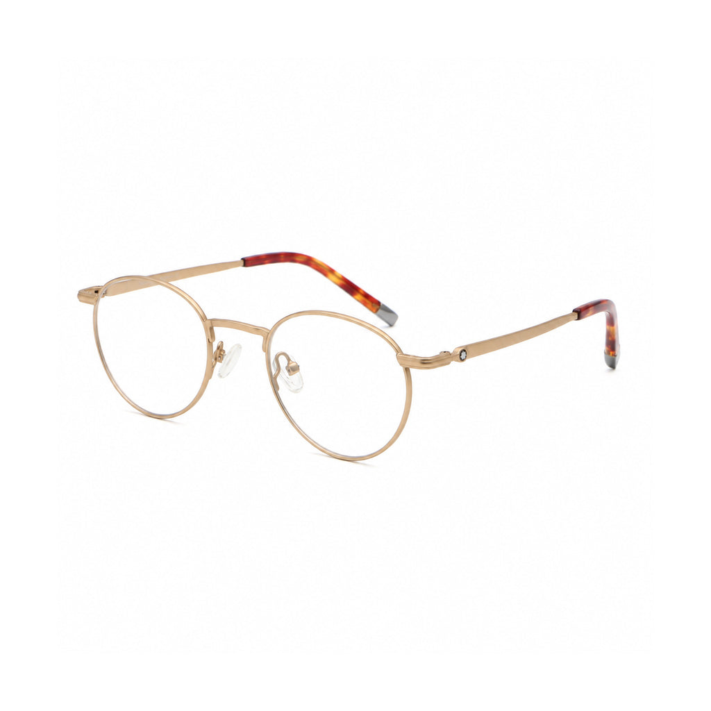 Bronze Arc eyeglasses, Matte Gold, side view