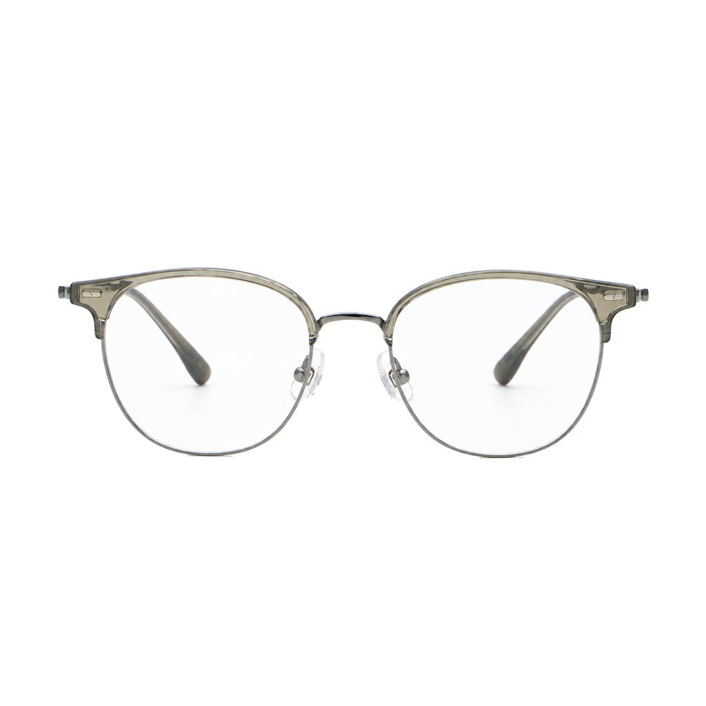 Green Whisper eyeglasses, Transparent Green, front view