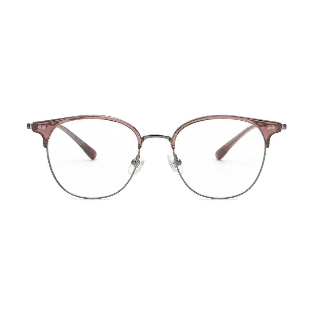 Green Whisper eyeglasses, Transparent Tea, front view