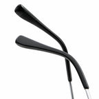 Green Whisper eyeglasses, close-up detail