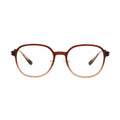Rose Haze eyeglasses, Gradient Brown, front view