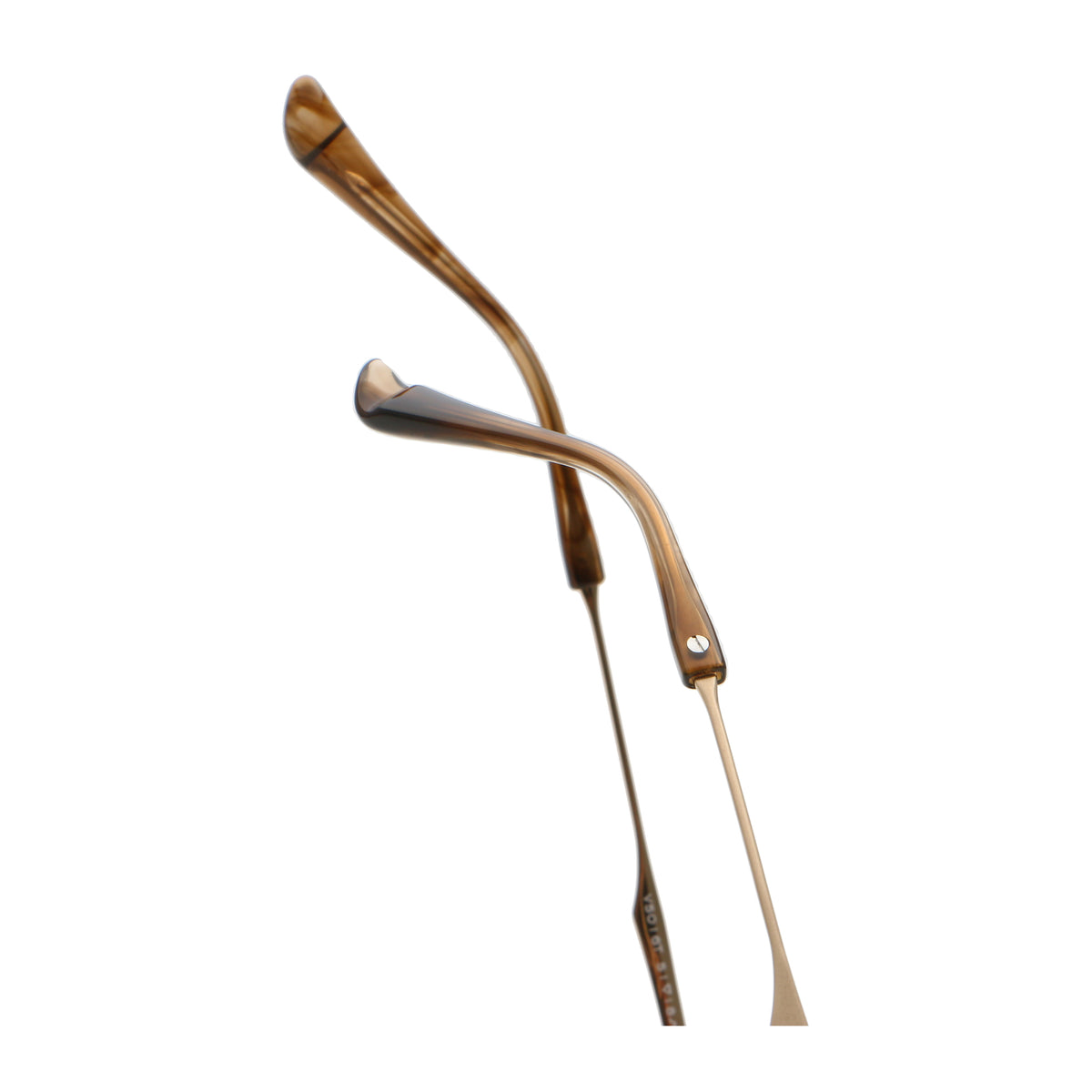 Rose Haze eyeglasses, close-up detail